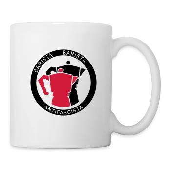 Barista Baristia Antifascista - Café pour la gauche - Mug blanc - blanc - Droite