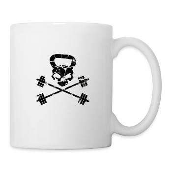 Outpost Logo Schwarz - Tasse - Weiß - Rechts