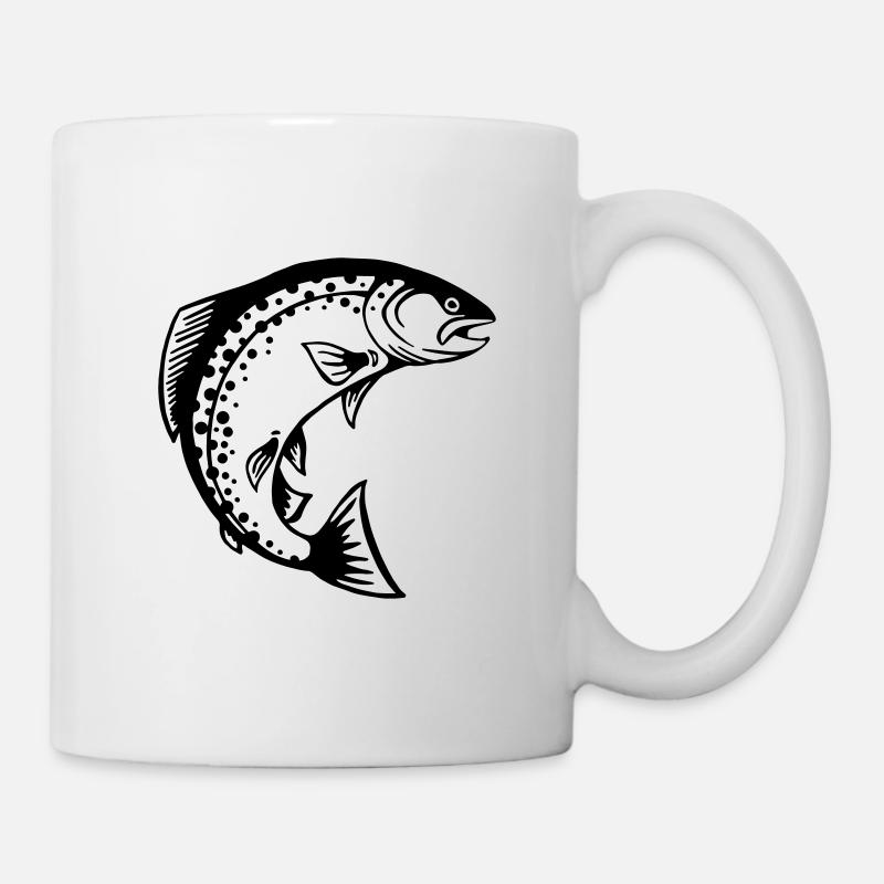 Dernière pêche à la truite - Mug blanc - blanc