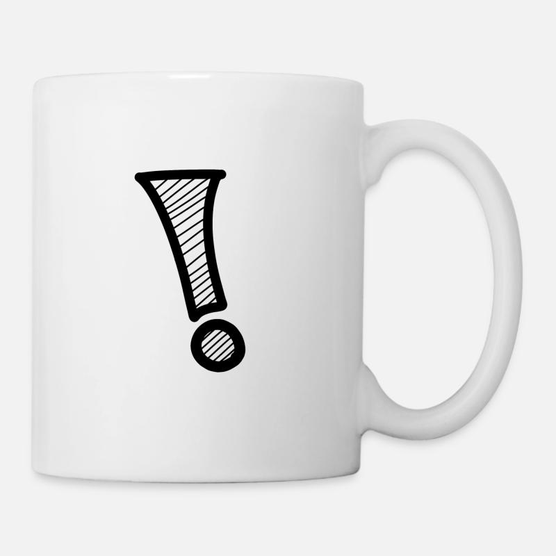 Ausrufezeichen - Tasse - Weiß