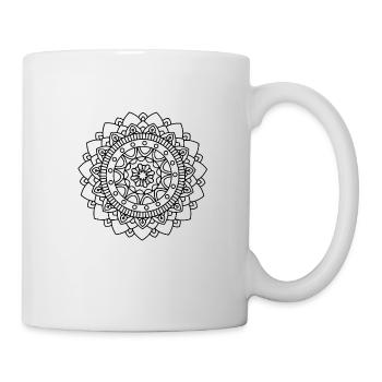 Mandala - Tasse - Weiß - Rechts