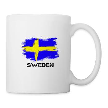 Suède Suède Sverige flag - Mug blanc - blanc - Droite