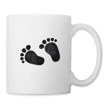 Baby Baby Feet Pregnancy Baby Belly - Mug - white - Right