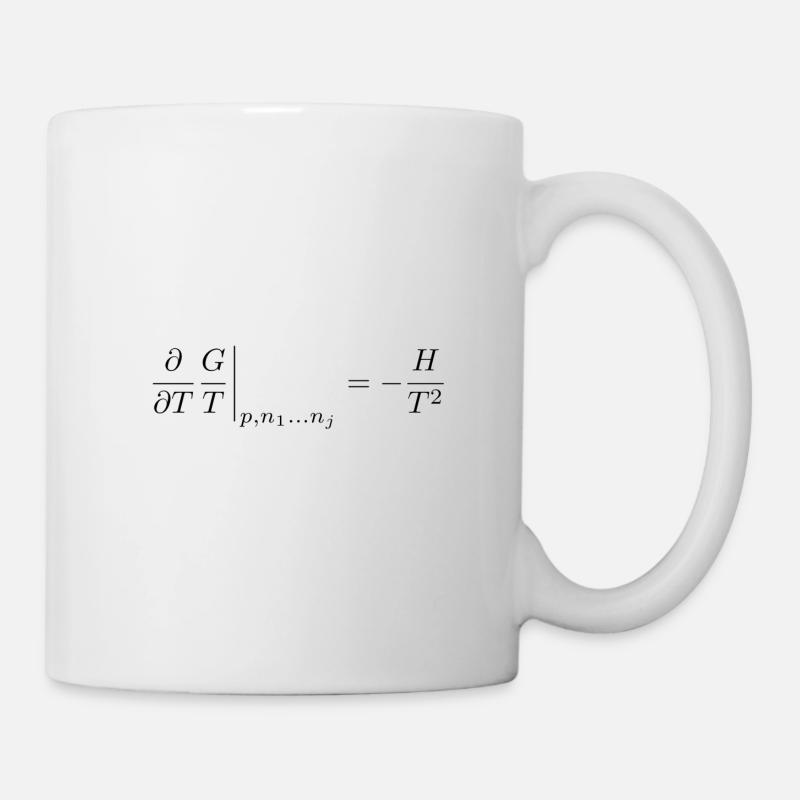 Gibbs Helmholtz Gleichung - Tasse - Weiß
