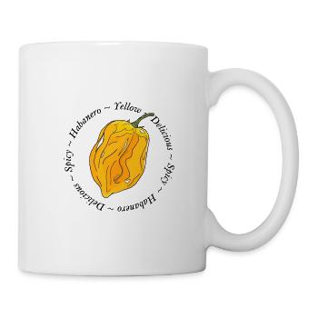 Habanero Yellow Chili Pepper Hot Spicy Yellow - Mug - white - Right