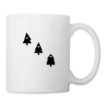 Christmas trees - Mug - white - Right