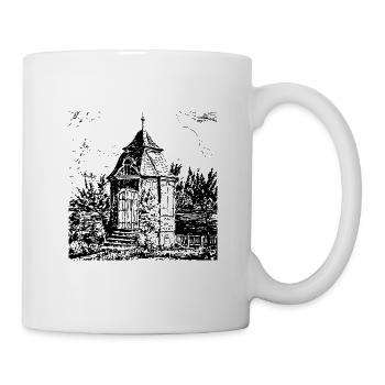 Radevormwald historisches Gartenhaus - Heimat - Tasse - Weiß - Rechts