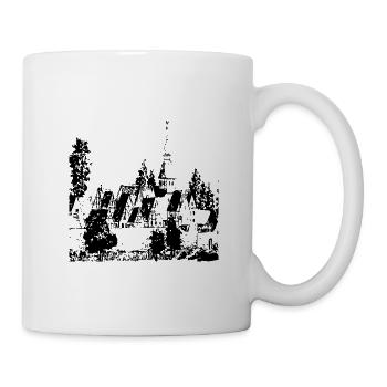 My old Village - historisches Dorf in der Heimat - Tasse - Weiß - Rechts
