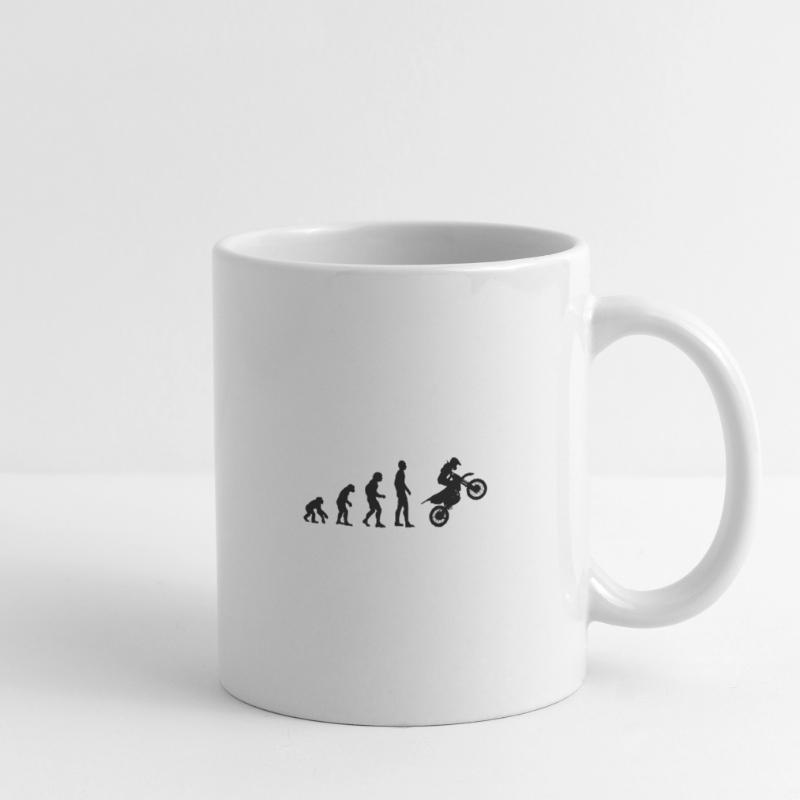 Motorradfahrer Evolution Tasse