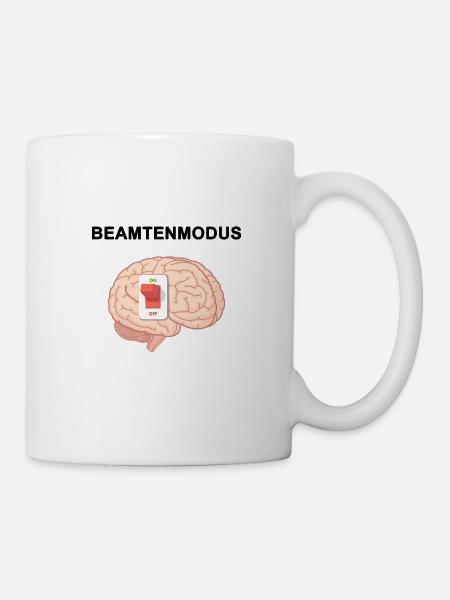Lustiges Beamten Beamter Beamte Arbeit Geschenk - Tasse - Weiß