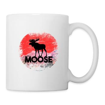 Moose mountains moose Canada - Mug - white - Right