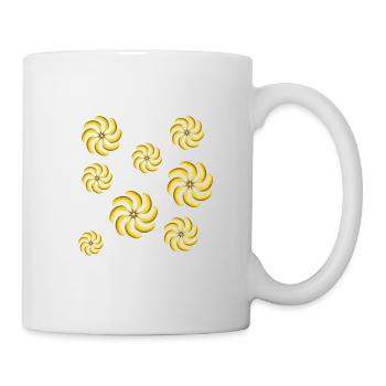 banane - Mug blanc - blanc - Droite