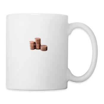 Münzen - Tasse - Weiß - Rechts