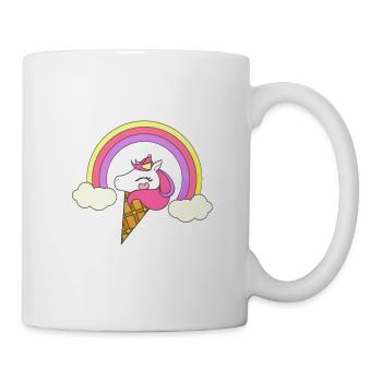 licorne - Mug blanc - blanc - Droite