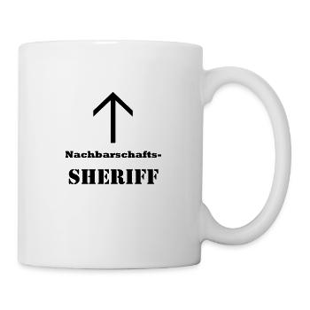 Idée cadeau pour le shérif du quartier - Mug blanc - blanc - Droite