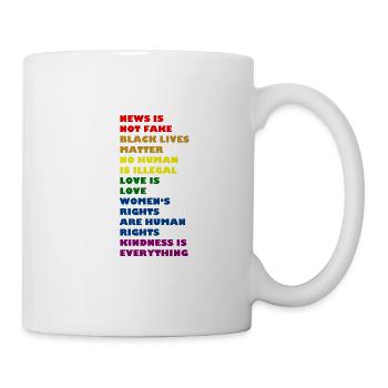 Gay Pride, la gentillesse est tout - Mug blanc - blanc - Droite