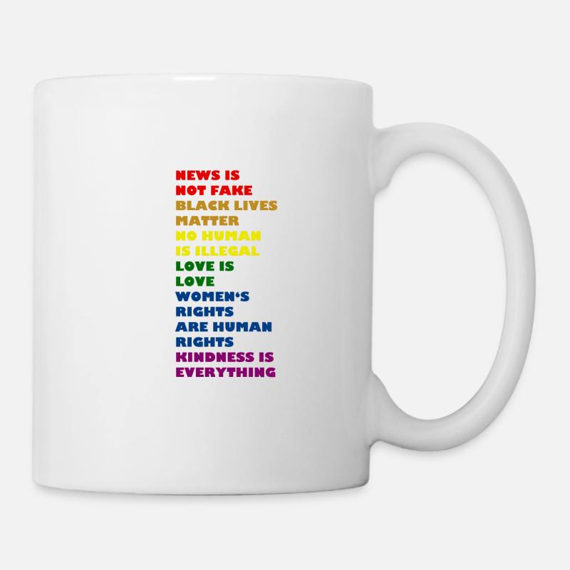 Gay Pride, la gentillesse est tout - Mug blanc - blanc