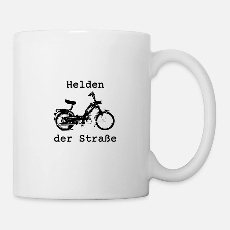 Helden der Straße, Mars Solo, 25 km/h, Mofa - Tasse - Weiß