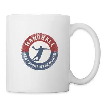 handball label Handballer uses retro - Tasse - Weiß - Rechts