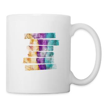 dreamcatcher feathers schän animal feather colorful - Mug - white - Right