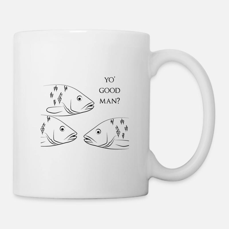 Poisson / pêche / poisson / cadeau - Mug blanc - blanc