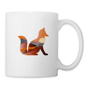 Fuchs - Tasse - Weiß - Rechts