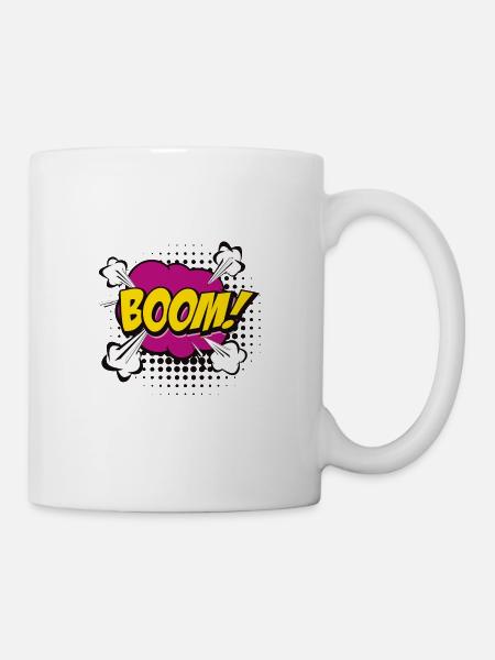 Boom Explosion - Tasse - Weiß