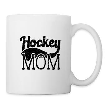 Hockey Mom Geschenk Winter Hockeyschläger - Tasse - Weiß - Rechts