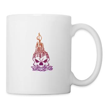 colorful skull skull - Mug - white - Right