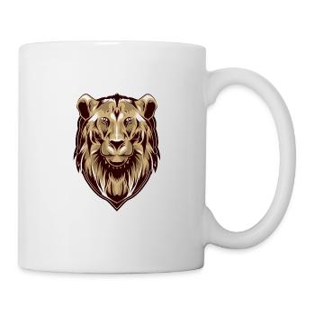 Lion - Mug blanc - blanc - Droite