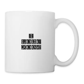 I love yoga - Mug - white - Right