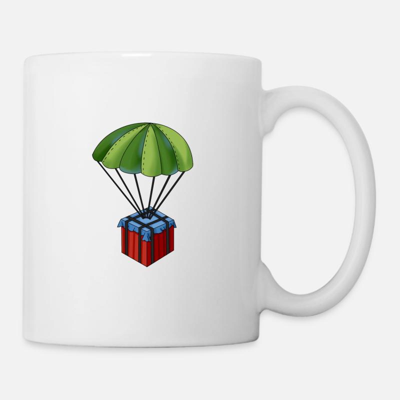 Battlegrounds PUBG Fallschirm - Tasse - Weiß