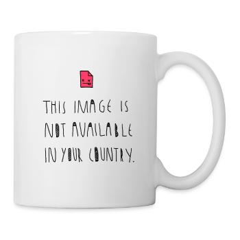 Image non disponible dans votre pays - en disant - Mug blanc - blanc - Droite