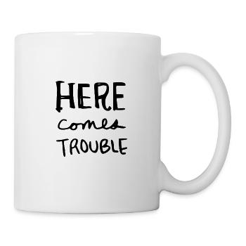Enfants fille garçon disant cadeau Drôle fou - Mug blanc - blanc - Droite