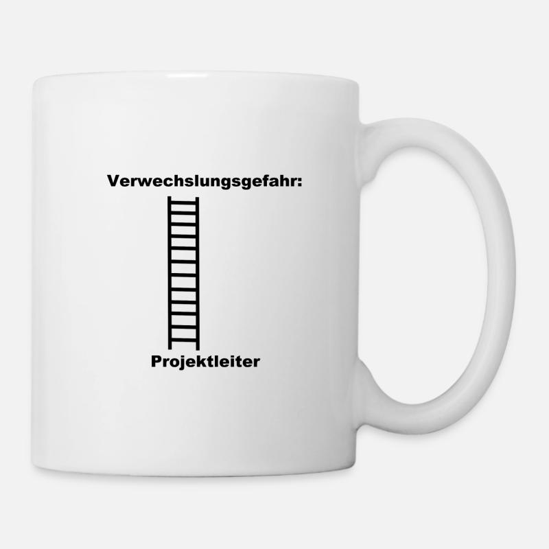 Verwechslungsgefahr Projektleiter Geschenkidee Fun - Tasse - Weiß