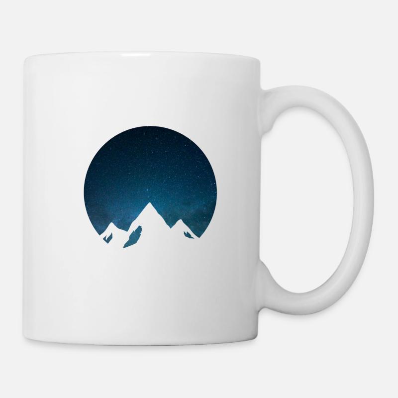 Mountain mountains hiking climbing alps mountaineering - Mug - white