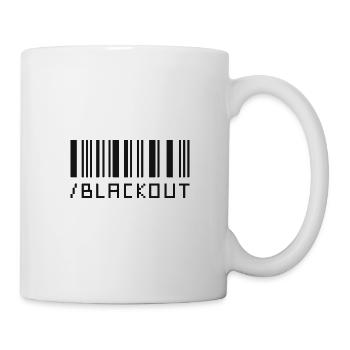 Blackout Barcode Design - Mug blanc - blanc - Droite