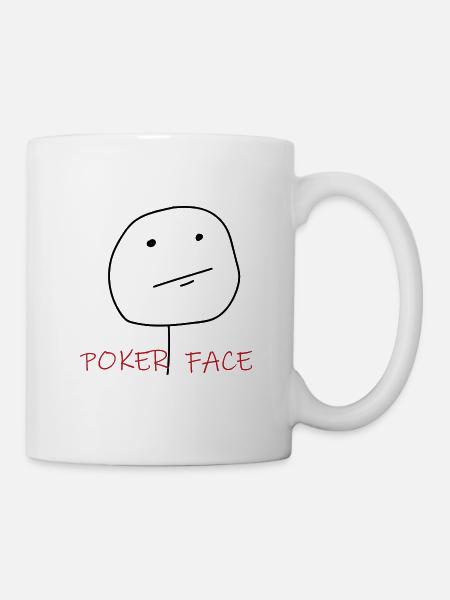 VISAGE DE POKER - Mug blanc - blanc