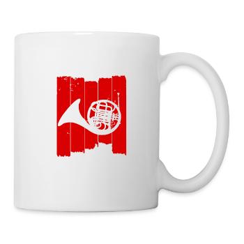 Waldhorn - Tasse - Weiß - Rechts