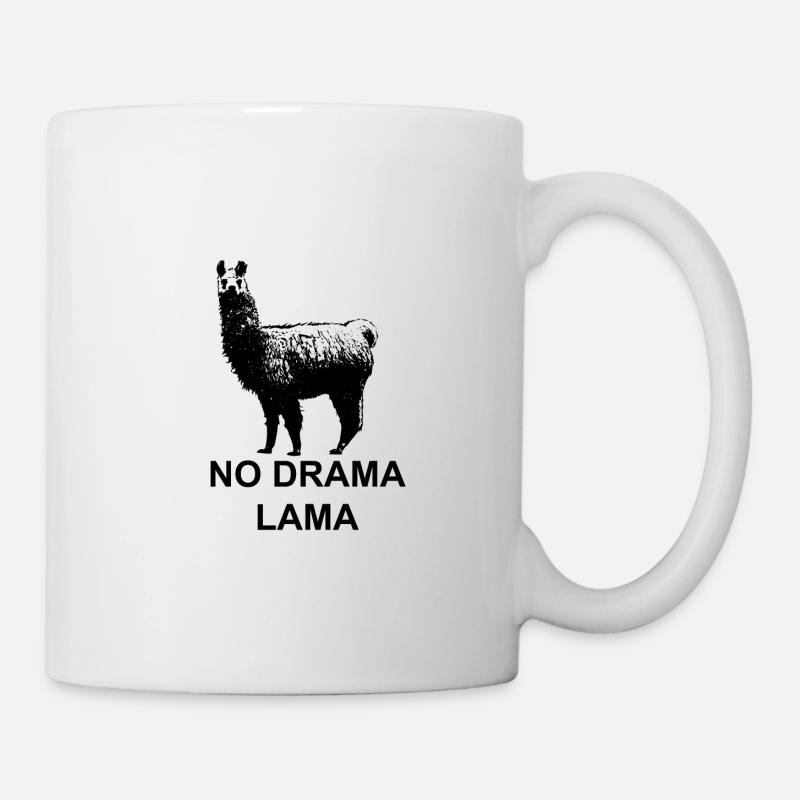 NO DRAMA LAMA - Tasse - Weiß