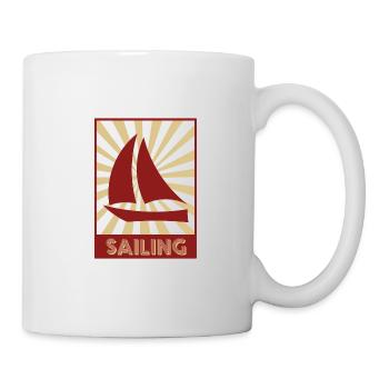 segeln - Tasse - Weiß - Rechts