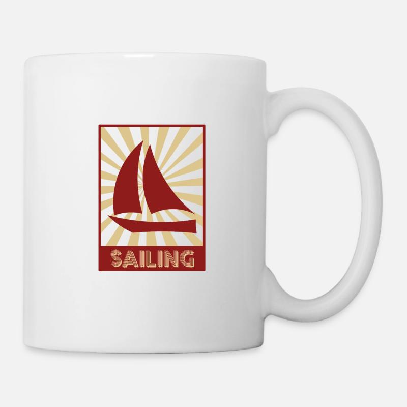 sailing - Mug - white