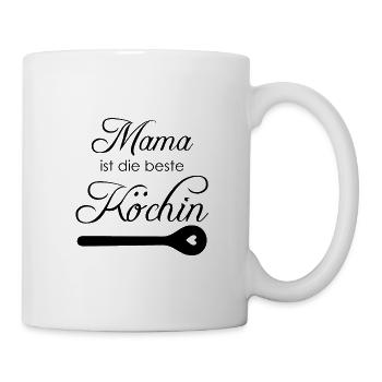 Mama ist die beste Köchin - Tasse - Weiß - Rechts