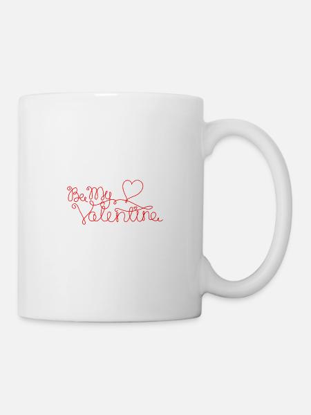 sois mon valentin saint valentin amour amoureux couple - Mug blanc - blanc