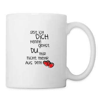 seit ich dich kenne.. - Tasse - Weiß - Rechts