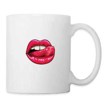 Lick the Lips bunt - Tasse - Weiß - Rechts