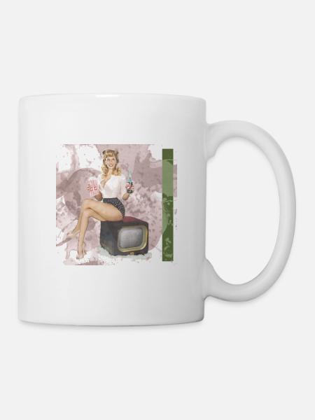 pinup - Tasse - Weiß