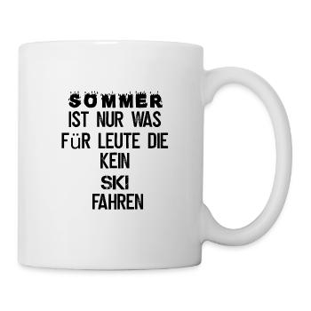 L'été est réservé aux personnes qui ne skient pas - Mug blanc - blanc - Droite