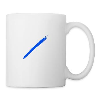 Brush blue - Tasse - Weiß - Rechts