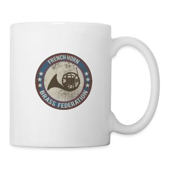 horn horn instrument - Mug - white - Right